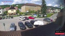 Střed obce Rokytnice nad Jizerou