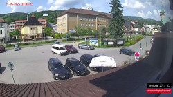 Střed obce Rokytnice nad Jizerou