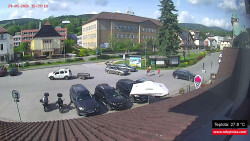 Střed obce Rokytnice nad Jizerou