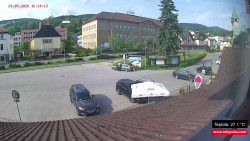 Střed obce Rokytnice nad Jizerou