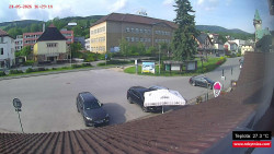 Střed obce Rokytnice nad Jizerou