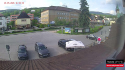 Střed obce Rokytnice nad Jizerou