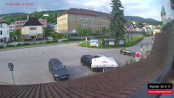 Střed obce Rokytnice nad Jizerou