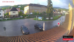 Střed obce Rokytnice nad Jizerou