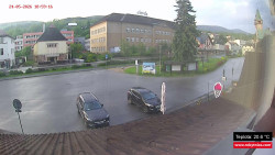 Střed obce Rokytnice nad Jizerou