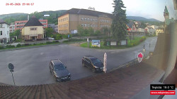 Střed obce Rokytnice nad Jizerou