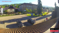 Střed obce Rokytnice nad Jizerou