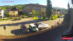 Střed obce Rokytnice nad Jizerou