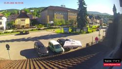 Střed obce Rokytnice nad Jizerou