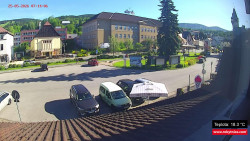 Střed obce Rokytnice nad Jizerou