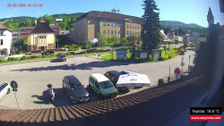 Střed obce Rokytnice nad Jizerou