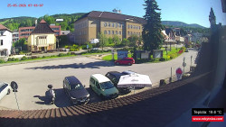 Střed obce Rokytnice nad Jizerou