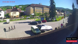 Střed obce Rokytnice nad Jizerou