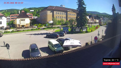 Střed obce Rokytnice nad Jizerou