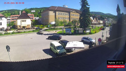 Střed obce Rokytnice nad Jizerou