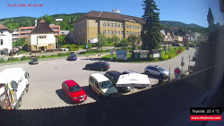 Střed obce Rokytnice nad Jizerou
