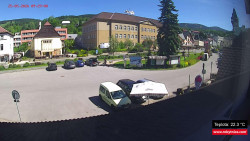 Střed obce Rokytnice nad Jizerou