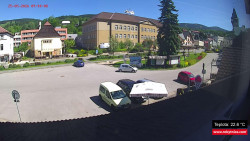 Střed obce Rokytnice nad Jizerou
