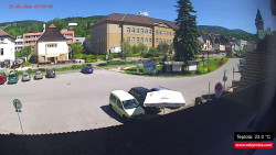 Střed obce Rokytnice nad Jizerou