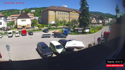 Střed obce Rokytnice nad Jizerou