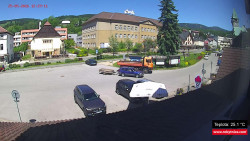 Střed obce Rokytnice nad Jizerou