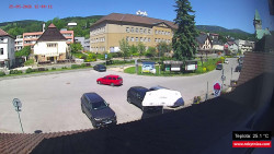 Střed obce Rokytnice nad Jizerou