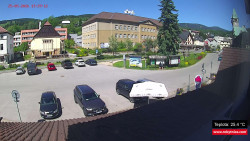 Střed obce Rokytnice nad Jizerou