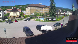 Střed obce Rokytnice nad Jizerou