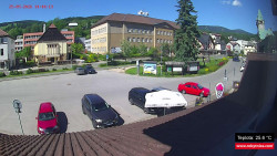 Střed obce Rokytnice nad Jizerou