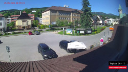 Střed obce Rokytnice nad Jizerou