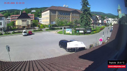 Střed obce Rokytnice nad Jizerou