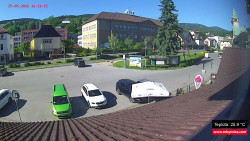 Střed obce Rokytnice nad Jizerou