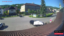 Střed obce Rokytnice nad Jizerou