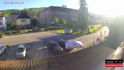 Střed obce Rokytnice nad Jizerou