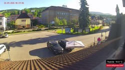 Střed obce Rokytnice nad Jizerou