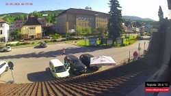Střed obce Rokytnice nad Jizerou