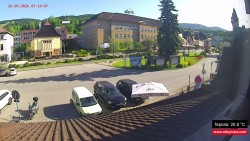 Střed obce Rokytnice nad Jizerou