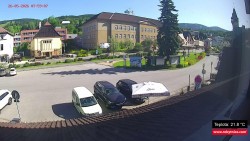 Střed obce Rokytnice nad Jizerou