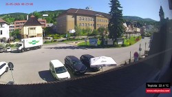 Střed obce Rokytnice nad Jizerou