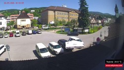 Střed obce Rokytnice nad Jizerou
