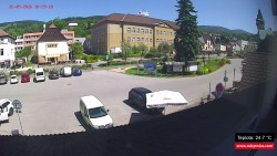 Střed obce Rokytnice nad Jizerou