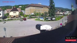 Střed obce Rokytnice nad Jizerou