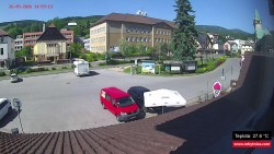 Střed obce Rokytnice nad Jizerou