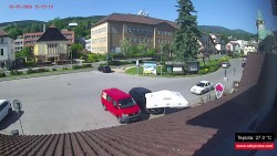 Střed obce Rokytnice nad Jizerou