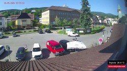 Střed obce Rokytnice nad Jizerou