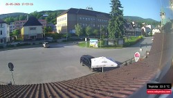 Střed obce Rokytnice nad Jizerou