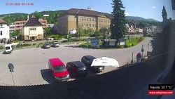 Střed obce Rokytnice nad Jizerou