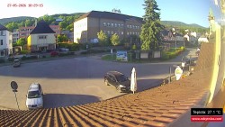 Střed obce Rokytnice nad Jizerou