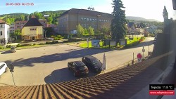 Střed obce Rokytnice nad Jizerou