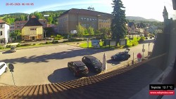 Střed obce Rokytnice nad Jizerou